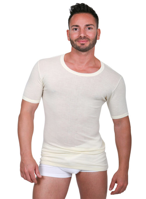 Charles Wilson Confezione da 4 T-Shirt da Uomo Elasticizzate con Scollo a V in Elastan