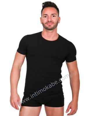 Maglietta mezza manica elasticizzata – ET1000 nero